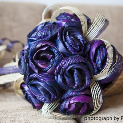 Purple and Blue Hybrid Flax & Hapene Flax Bouquet