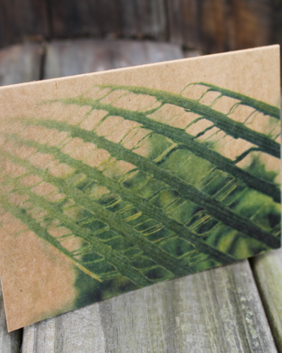 Green Hapene Flax Greeting Card
